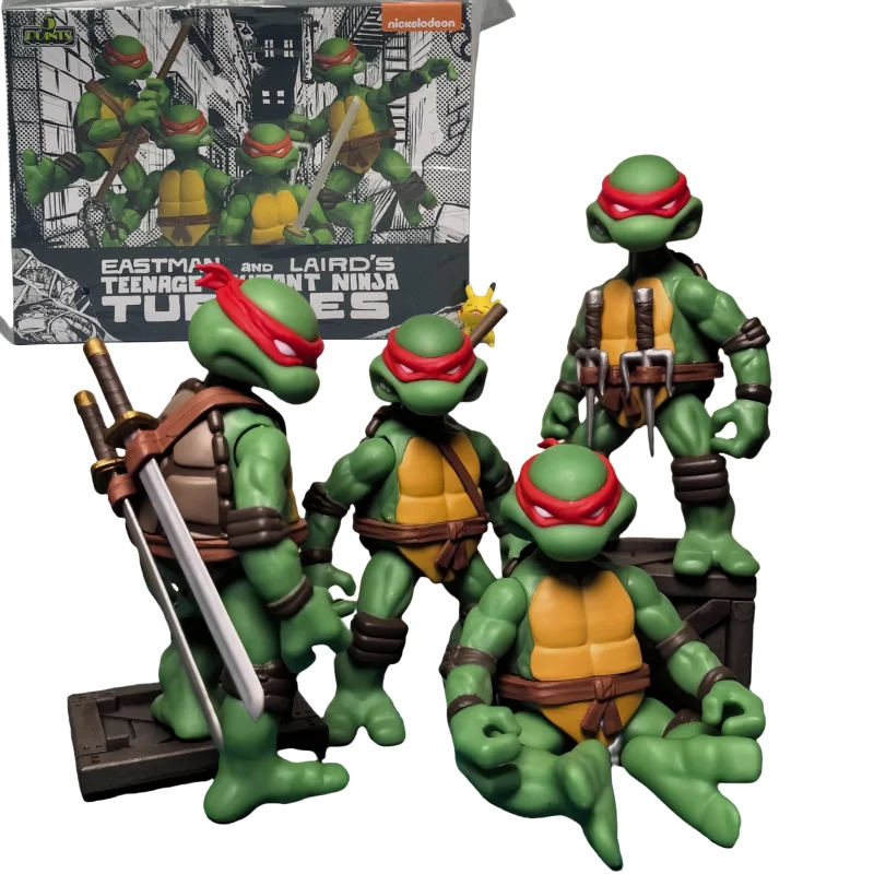 

Genuine original Mezco Ant 18088 Teenage Mutant Ninja Turtles 3.75-inch Doll Set Action Figure Model Toy Gifts