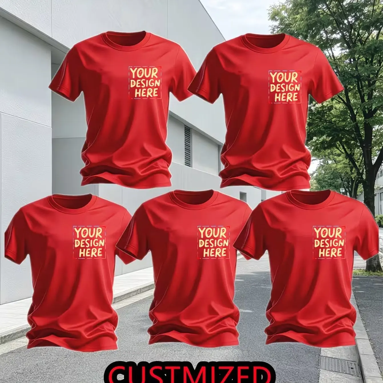 5er-Pack Herren-Sport-T-Shirts mit individuellem Design, schnelltrocknend, feuchtigkeitsableitend – atmungsaktive, leichte Sommer-Gym-T-Shirts, individuelles Logo/Text-Design – Detail 2
