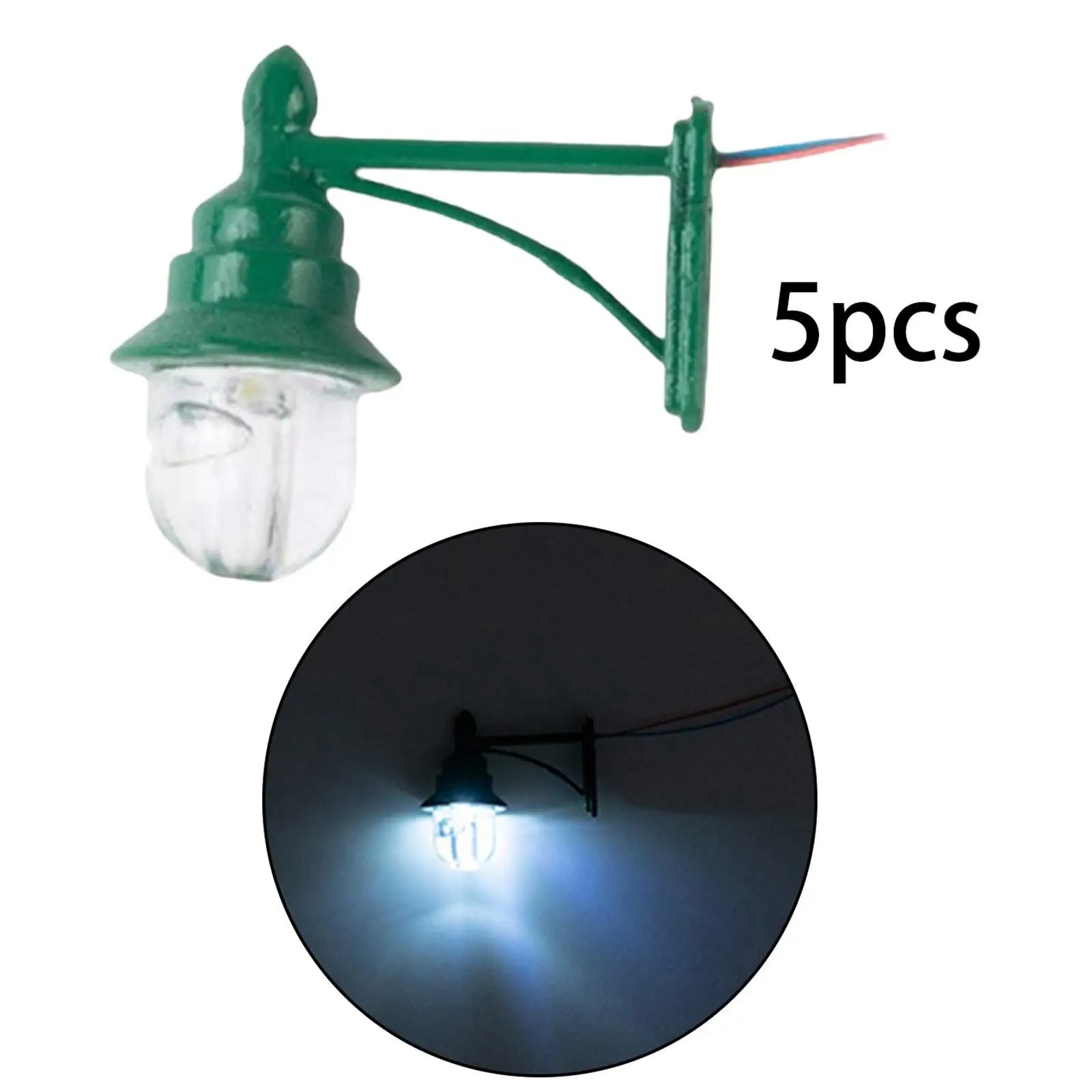 Mini Model Railway Lamps Hängelampe Simulation Dekor für Mikrolandschaft