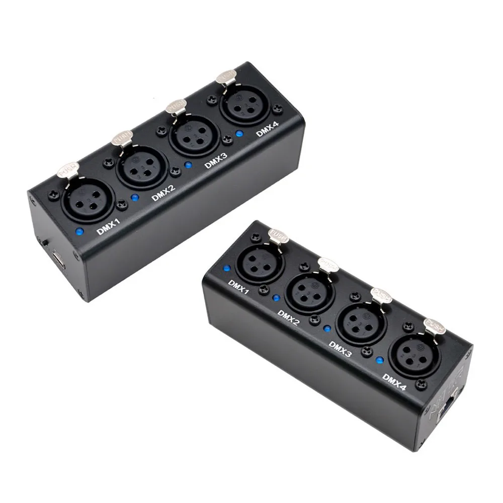 EU Plug US Plug 5V Artnet DMX512 Controller 4 Universe 1024CH Ethernet Interface For Stage Disco Lights