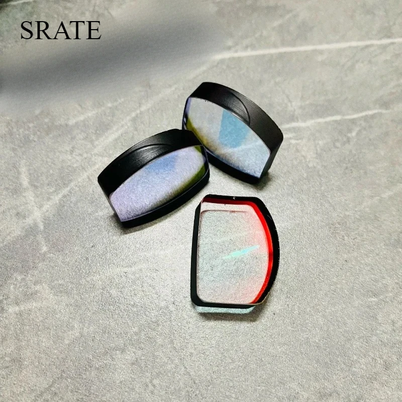 

1PC Length 23.8mm Width 17mm Thickness 5.2mm Lens Red Point Scope Optical Glass Lens Coating Red Point Scope Optometry Tool