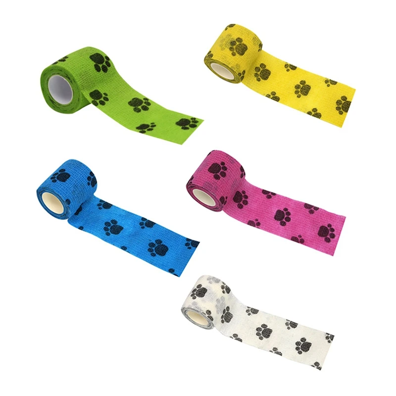 5Cmx4.5M Sportowy samoprzylepny bandaż elastyczny Taśma do podpórek kolan Palec Kostka Dłoń Bandaż na ramię