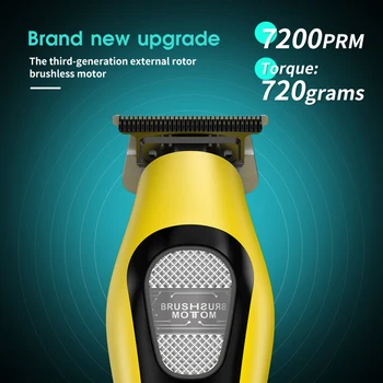 DOWWEIR K80 Professional Hair Clipper for Men DLC Blade External Rotor Brushless Motor with Base Charger Display Hair Trimmer - Image 4