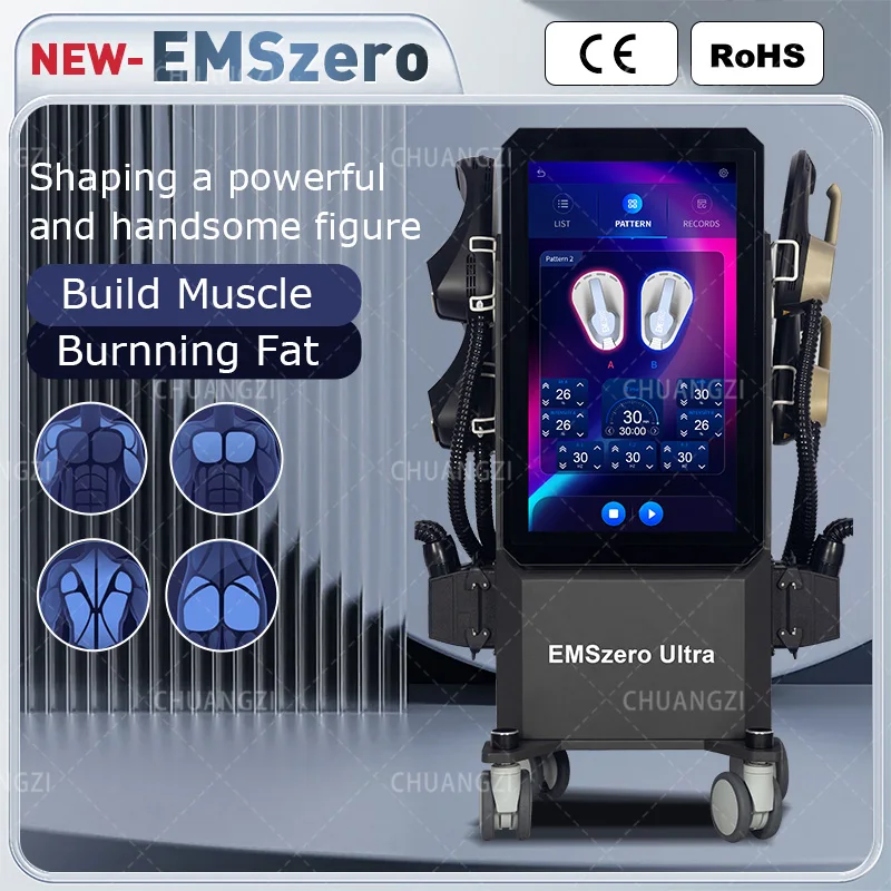 2025 Emszero Nova Profissional EMS ZERO Pro Ultro Máquina 2025 EMS Esculpir Corpo Machie Perda de Peso Estimulação Muscular