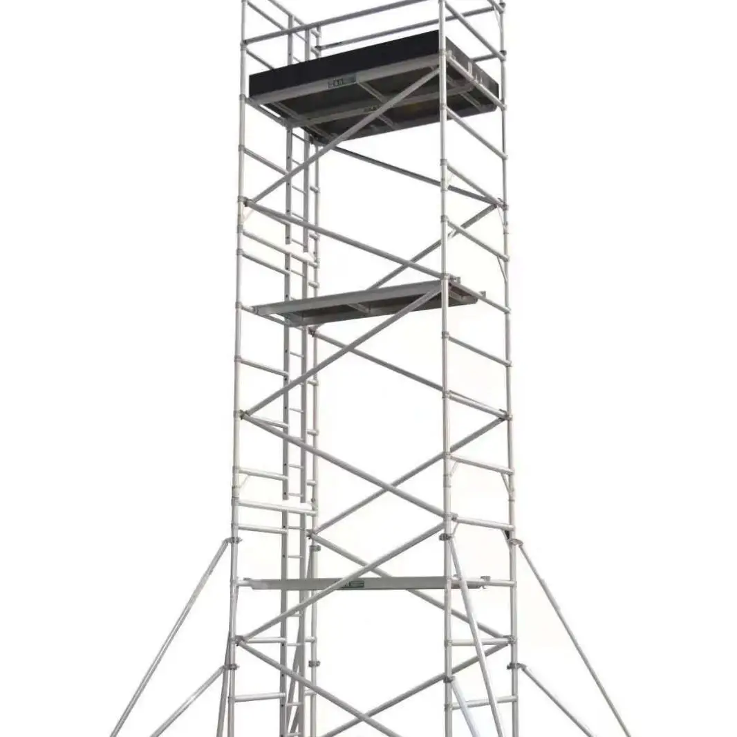 Hot Selling Aluminum Scaffolding for Construction Portable Scaffolding 6-12 Meter Aluminium Mobile Scaffolding