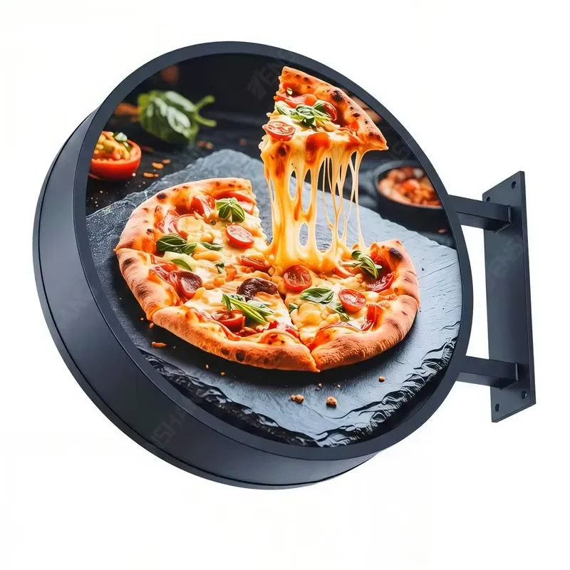 50cm Outdoor Round LED Sign 19.7inch 27.5 P1.8 Weatherproof Long Distance Visible Circular LED
