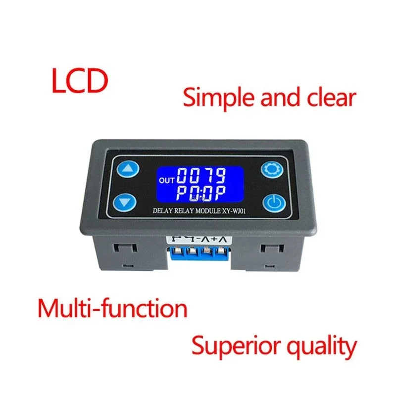 XY-WJ01 Delay Relay Module With Digital LED Dual Display Cycle Timing Circuit Switch