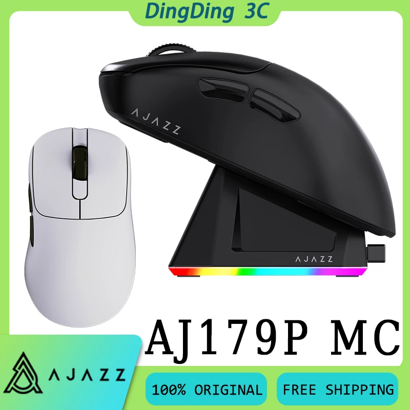 

AJAZZ AJ179P MC Wireless Mouse Tri-Mode Long Battery Life Lightweight Ergonomics Office Gaming Mouse With Charging Dock Custom