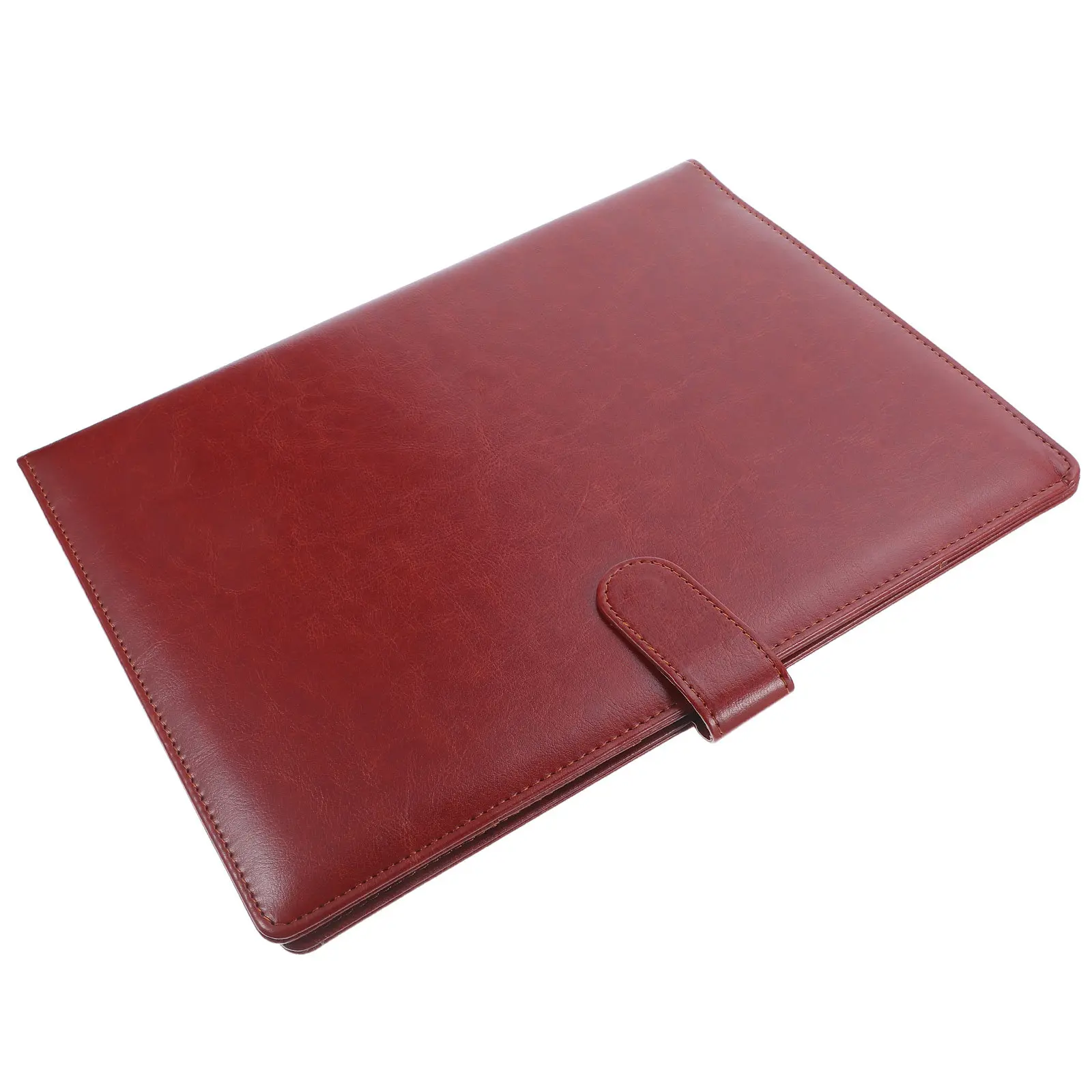 

A4 Portfolio Folder PU Multi-Pocket Document Holder with Sturdy Metal Clip for Office Business Interviews Meetings