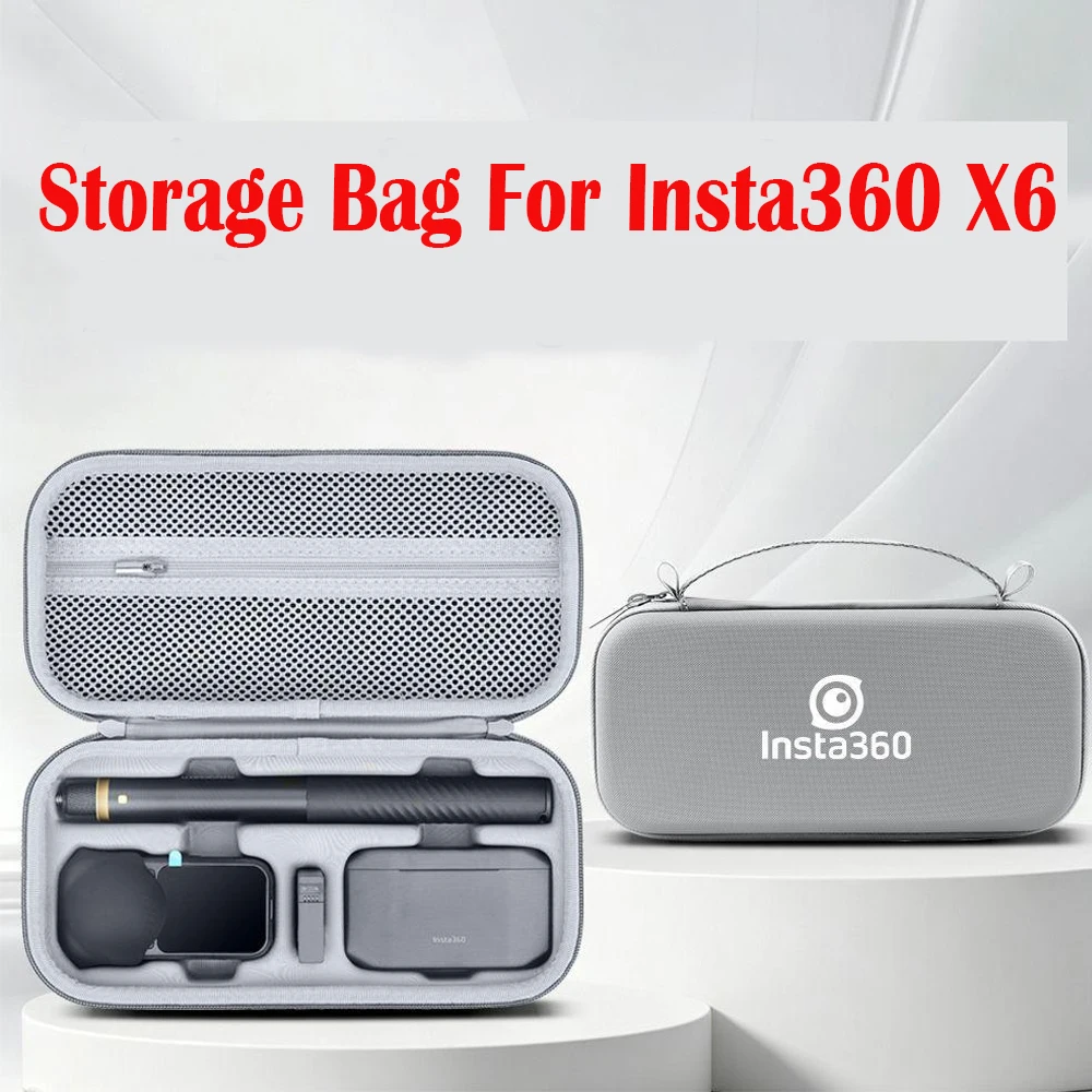 Shoulder Travel Bag for Insta360 X6 Carrying Case Creator Combo Accessories Portable Box Protective suitcase pouches handbag