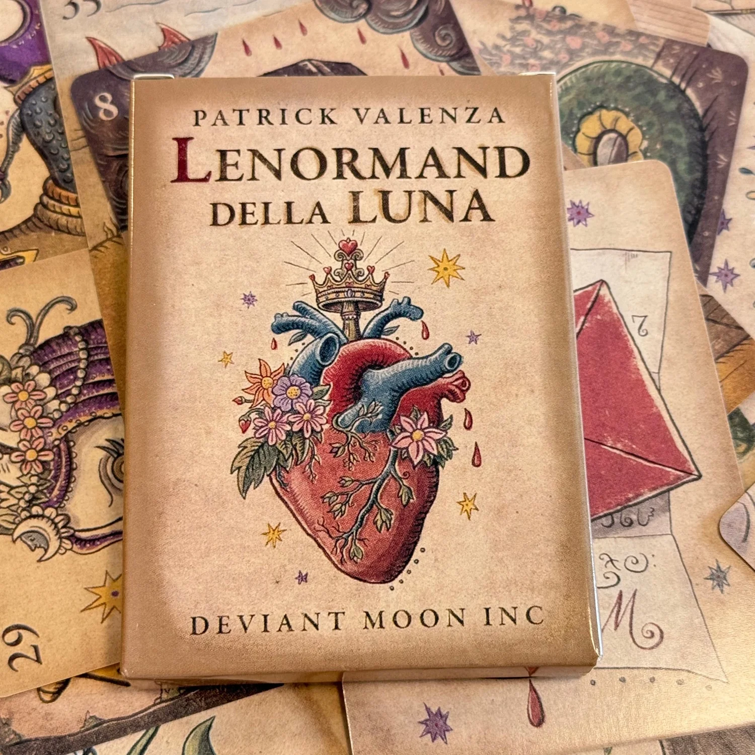 Cartes Oracle Lenormand Della Luna, jeu de société de divertissement et de divination, parfait pour la guidance spirituelle et les collectionneurs