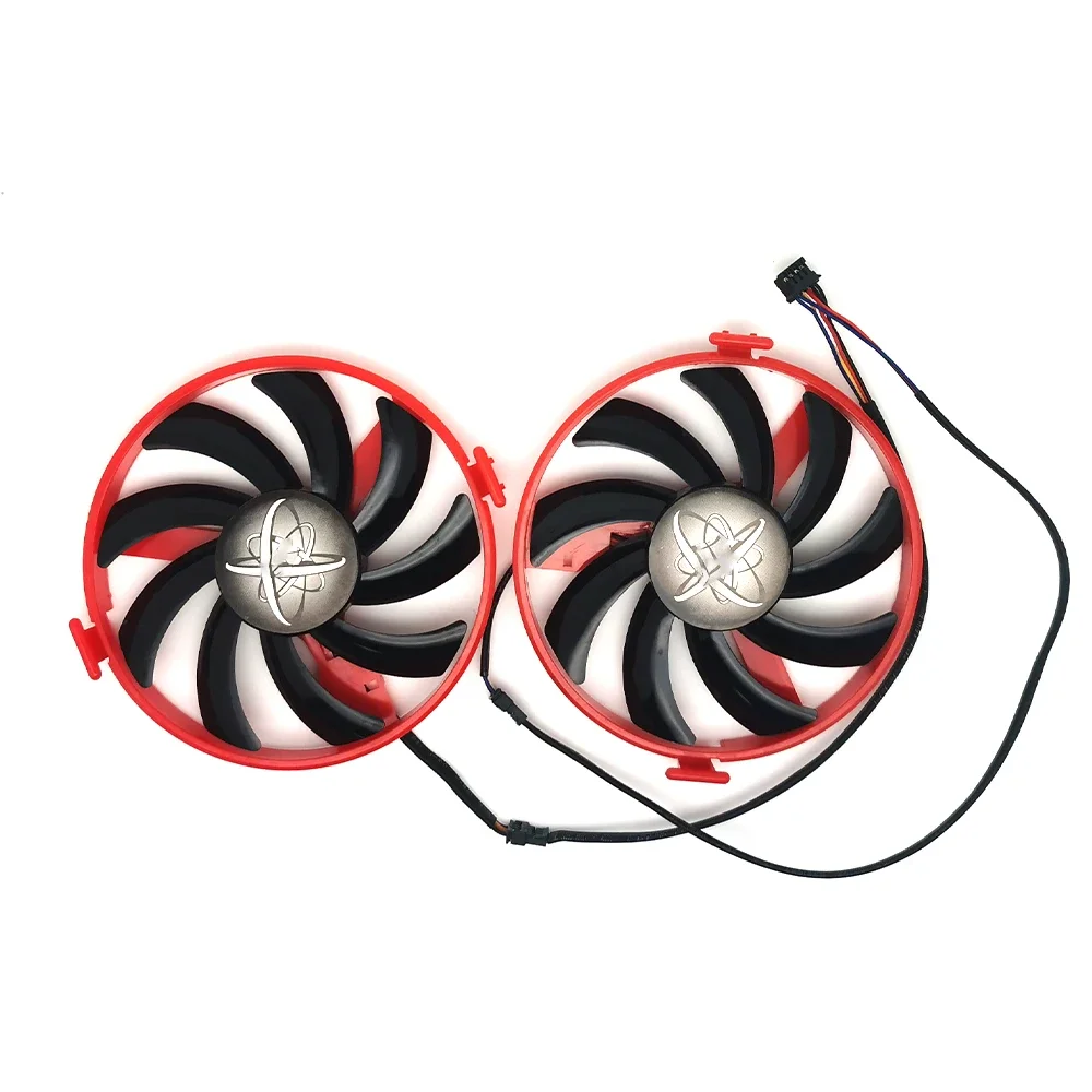 Le nouveau ventilateur de refroidisseur de FDC10U12S9-C remplacent jas460 pour XFX Radeon RX 460 double Dissipation foucorporelle le ventilateur de refroidissement de carte