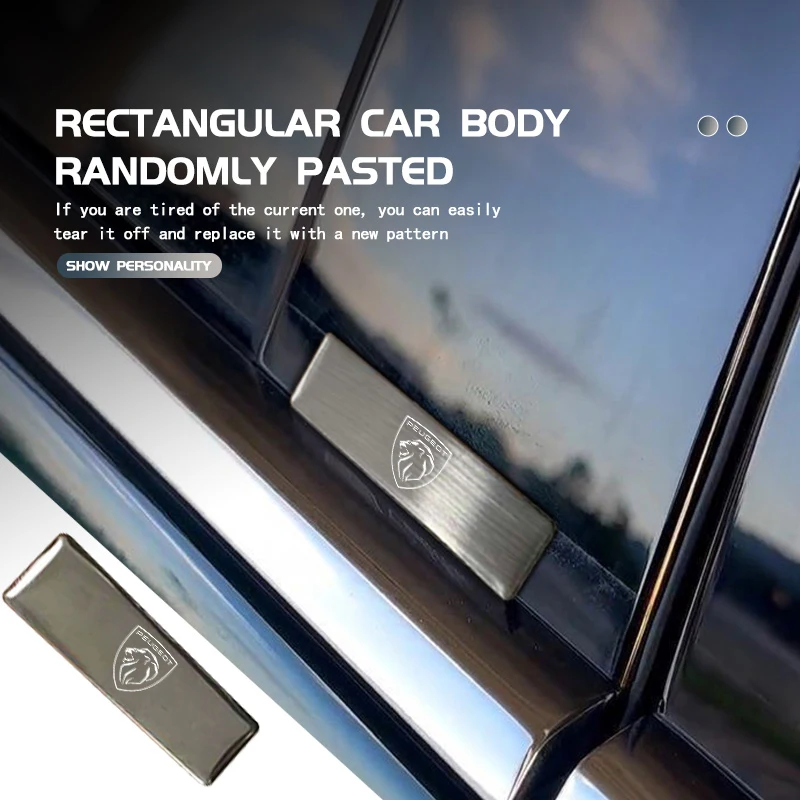 سبائك الألومنيوم شعار سيارة الجذع ملصق مائي شعار لاصقة تزيين اكسسوارات لبيجو 206 307 308 3008 207 208 407 508 2008 5008 #1