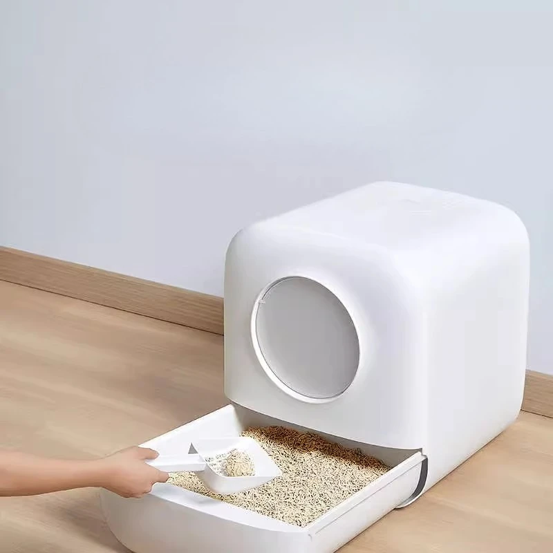 

Self-Cleaning Plastic cat Litter Box Castle Accessories cat Litter Box Toilet Training Trash Areneros Para Gatos Household Items