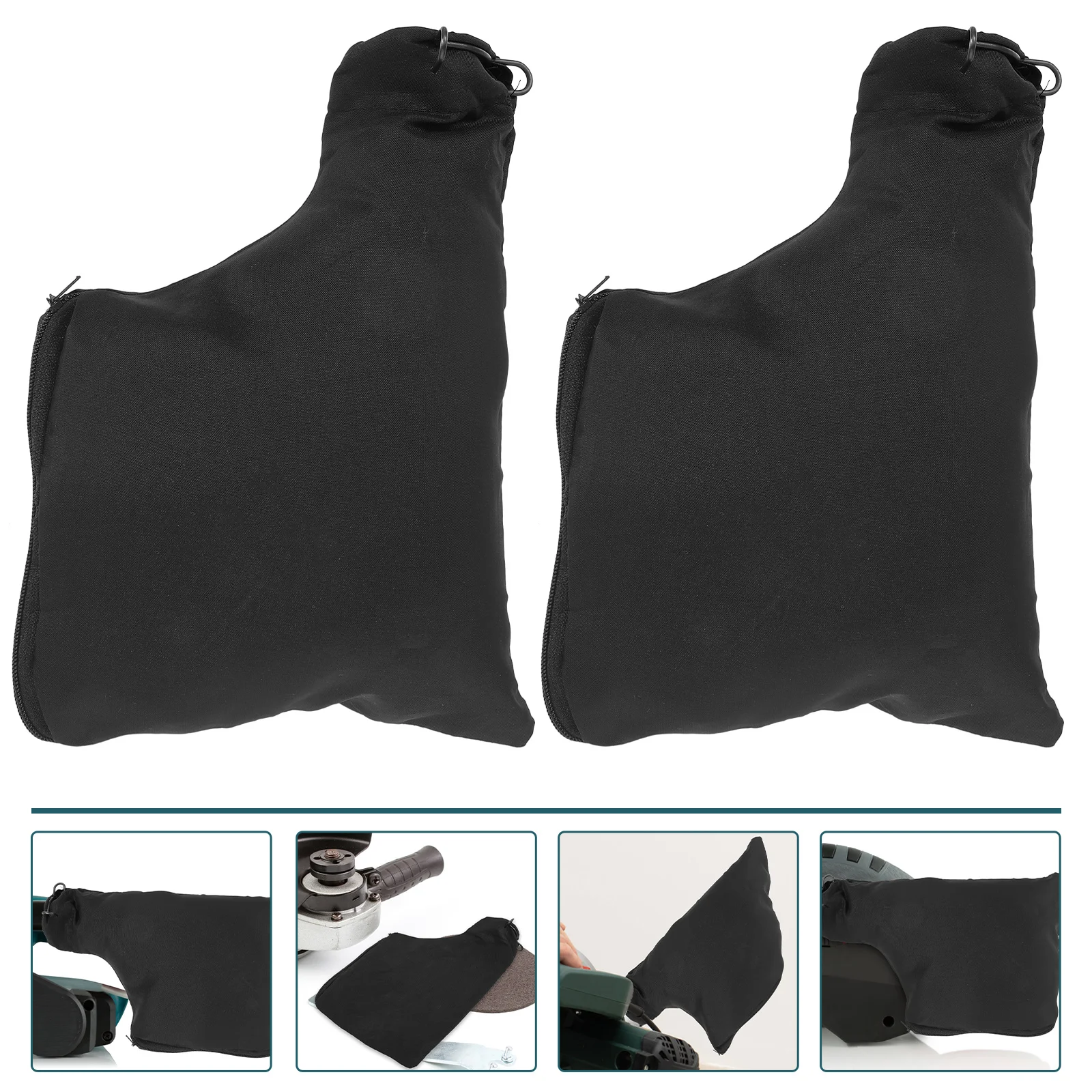 

2 Pcs 255 Aluminum Sawing Machine Dust Bag Air Outlet 10-inch Cutting Collection 2pcs Large Capacity Bags Cleaner Cloth