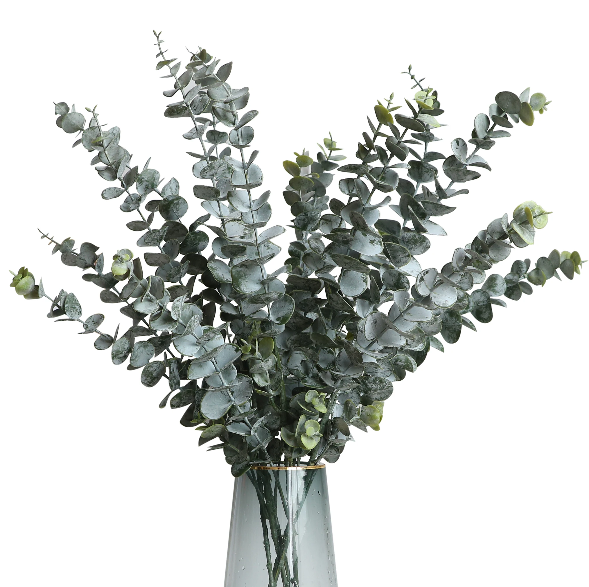 

6pcs Eucalyptus Artificial Leaves Long Stems Fake Flowers Artificial Plants for Home Decor Wedding Living Room Vase Decoration
