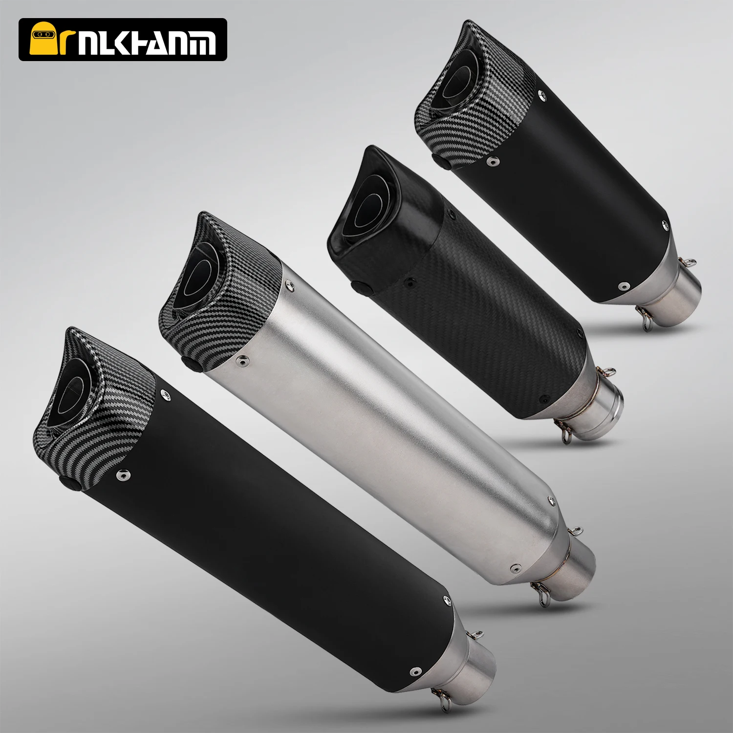 

Universal 51mm slip on motorcycle exhaust system modification muffler with DB killer for 450SR R3 ZX4R Z650