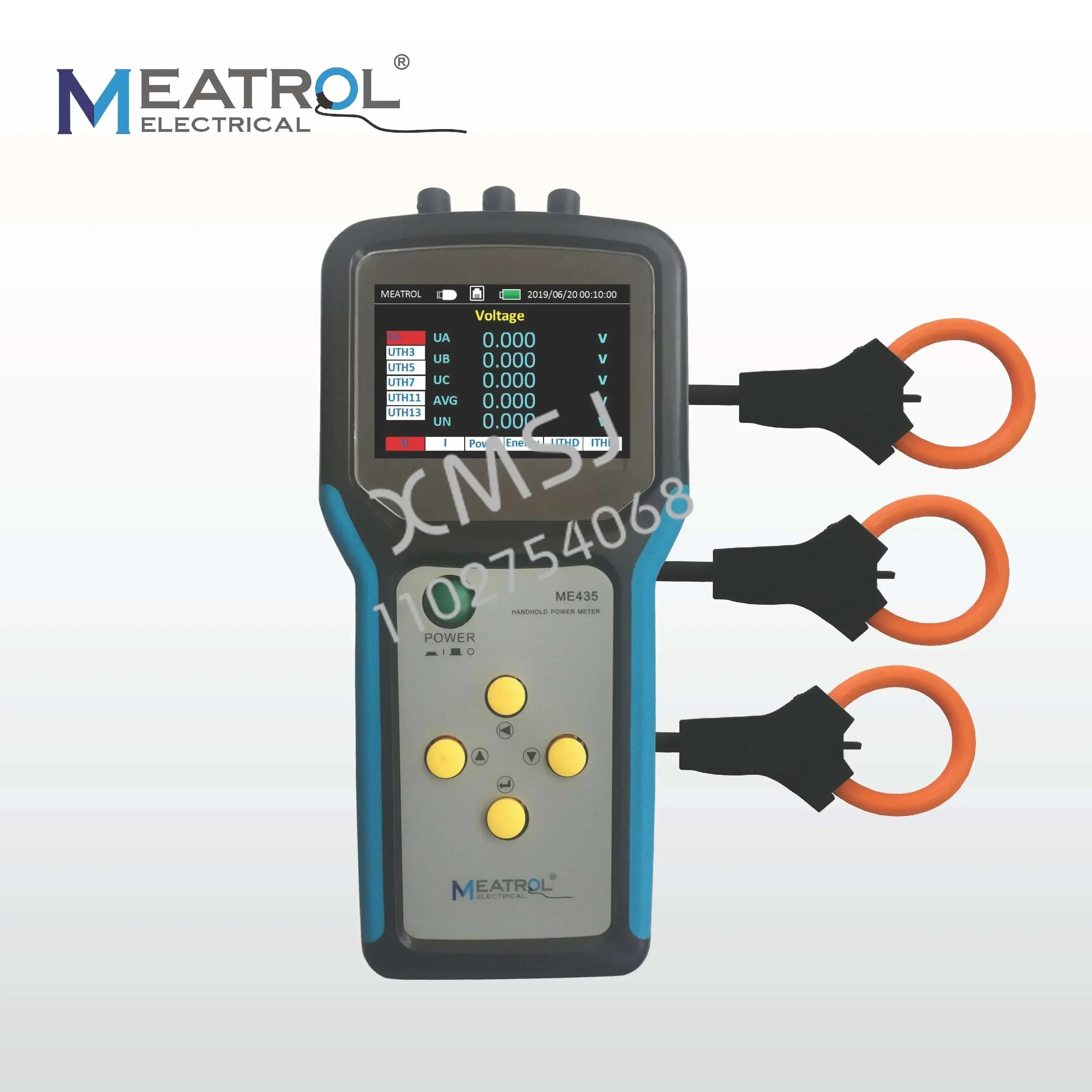 ME435 Handheld Data Logger Power Quality Analyzer Energy Meter