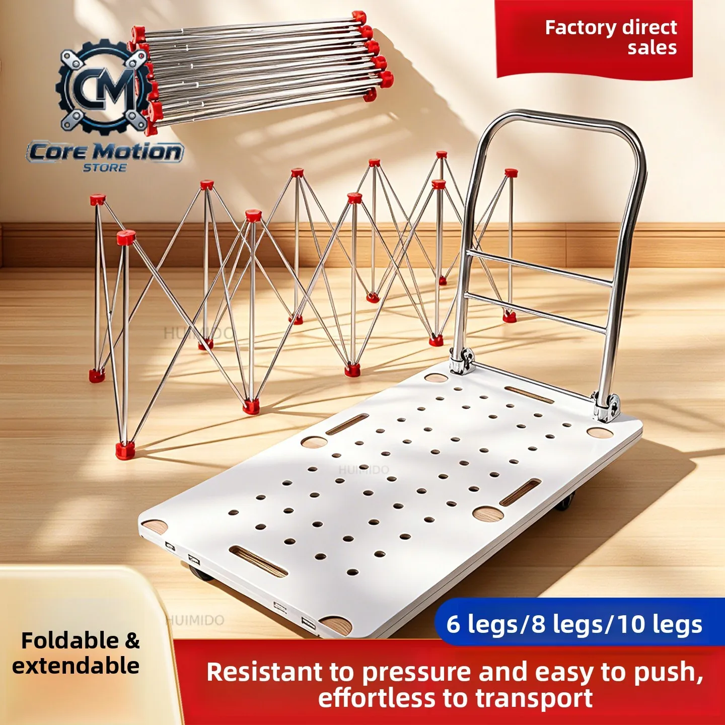 Multifunctional Woodworking Spider Leg Folding Workbench Hole Board Operating Table Folding Cart Tool Cart