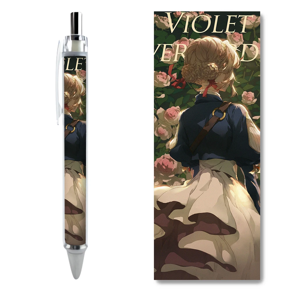 2/4PCS Violet Evergarden Goldilocks Warm Gel Pens Pretty Trendy Stationery Kawaii High Quality Writing Supplies Daily Office Use