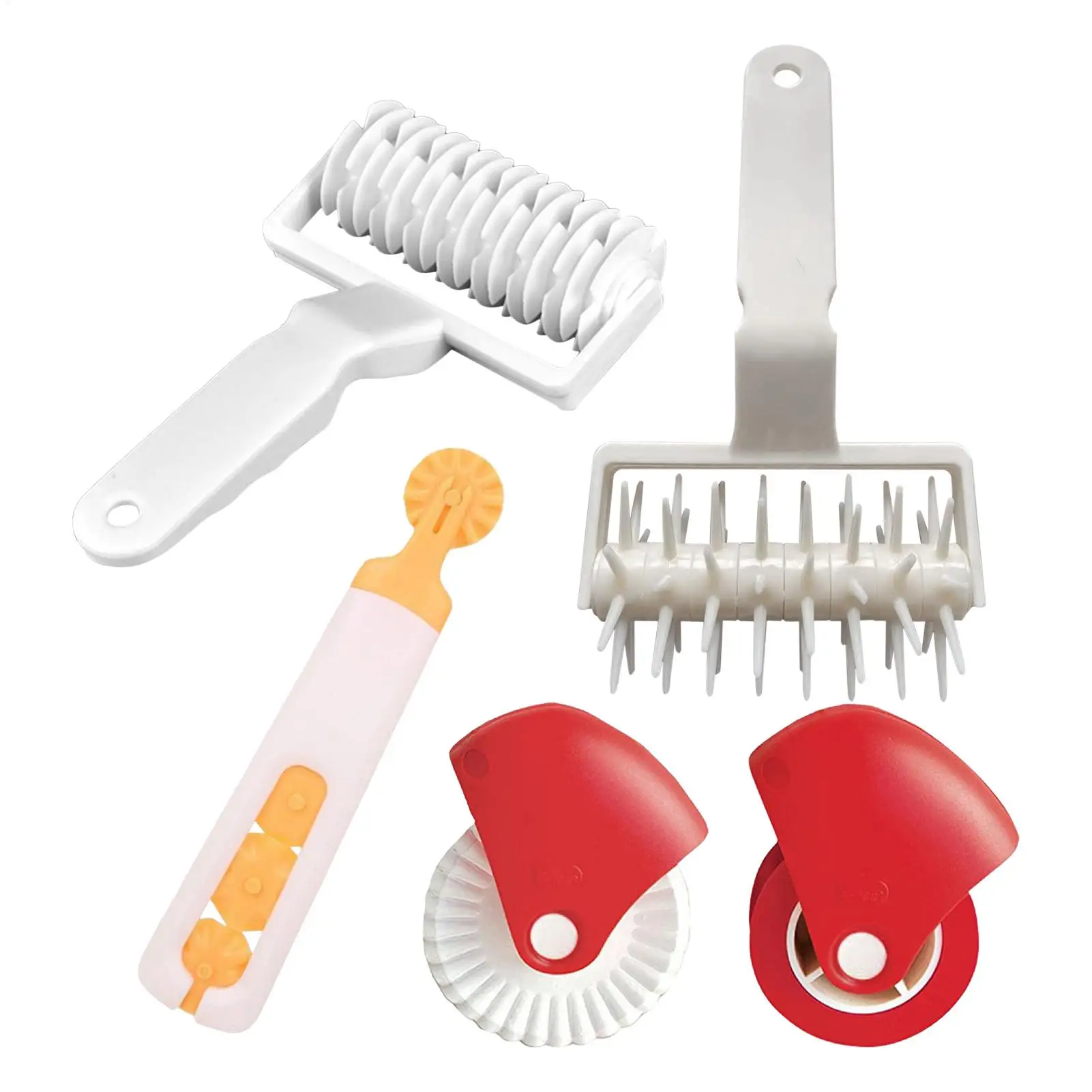 Household Pizza Cutter Dough Slicing Roller For Baking Cookie Pie Pizza Bread Pastry Crust Roller Cutter For Baking And Cooking