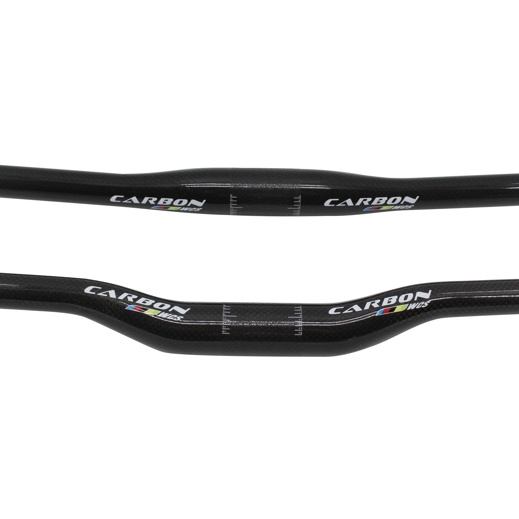 Zupełnie nowy rower górski 3K kierownica z pełnego włókna węglowego karbonowa kierownica rowerowa płaski wzrost MTB karbonowe części lekkie 31.8*600-760mm
