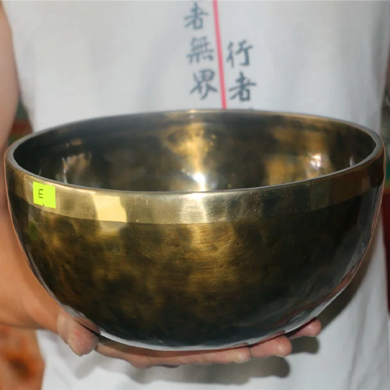 Large Brass Tibetan Bowls Alchemy Singing Bowls Handmade Percussion Sound Healing Meditation Spiritual Instruments for Yoga