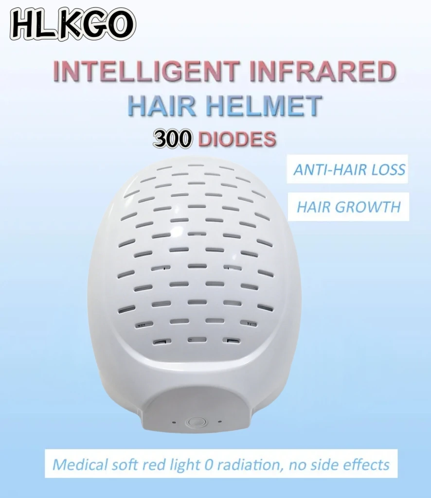 Gorro de Tratamiento para la Caída del Cabello en Oferta, 300 Diodos de Terapia de Luz Roja, Precio Accesible, Dispositivo de Cuidado Capilar en Casa, Excelente Regalo