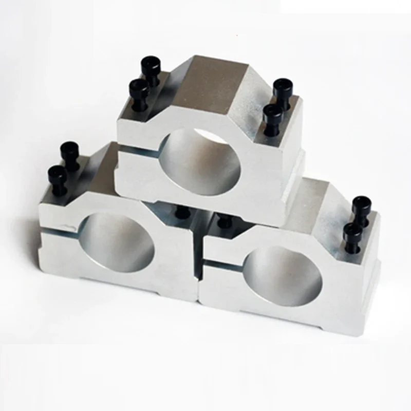 Soporte de montaje para enrutador de Motor de husillo de máquina CNC, accesorio de husillo con tornillos de 38mm,40mm,42mm,44mm,46mm, abrazadera de aluminio