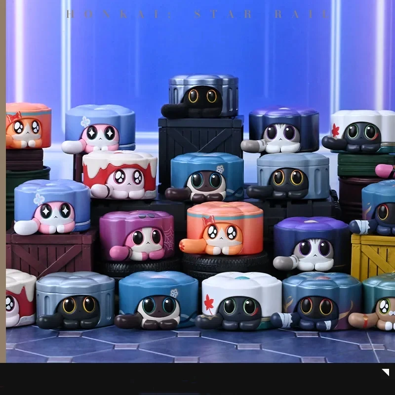 Honkai Baru: Figur Mini Koleksi Rel Bintang Kotak Buta Hadiah Anak Merchandise Mihoyo Resmi Seri Mini Kreasi Ruan Mei