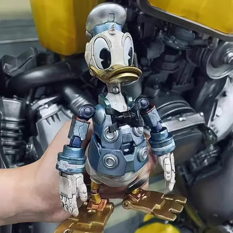 

15cm Original Disney Donald Duck Vintage Machinery Cartoon Desktop Ornaments Collection Model Ornaments Toy Kid Birthday Gifts