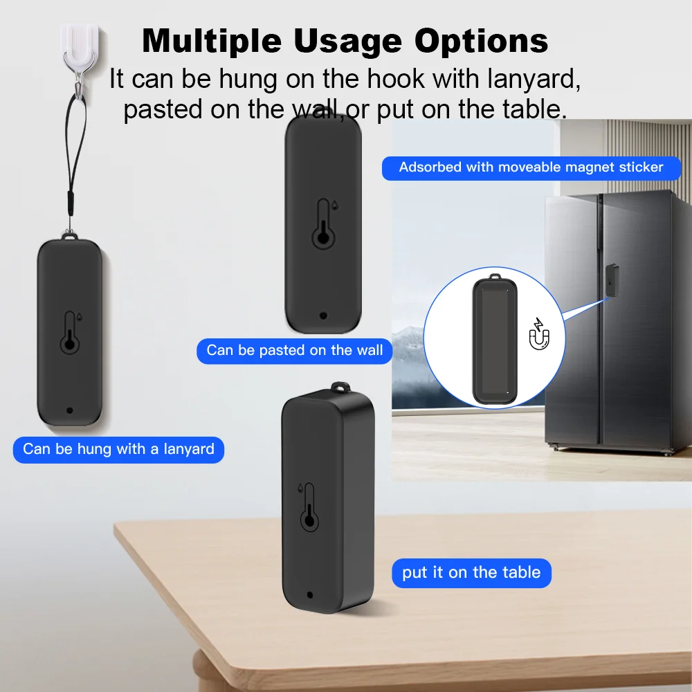 Tuya Smart مستشعر درجة الحرارة والرطوبة الخارجية، محطة الطقس Zigbee WiFi، IP65 مقاومة للماء تعمل مع مساعد Google