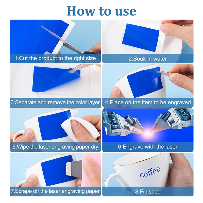 

MOPHE-40 PCS Бумага для гравировки, 39 х 27 см Цветная бумага для гравировки металла, стекла, керамики C