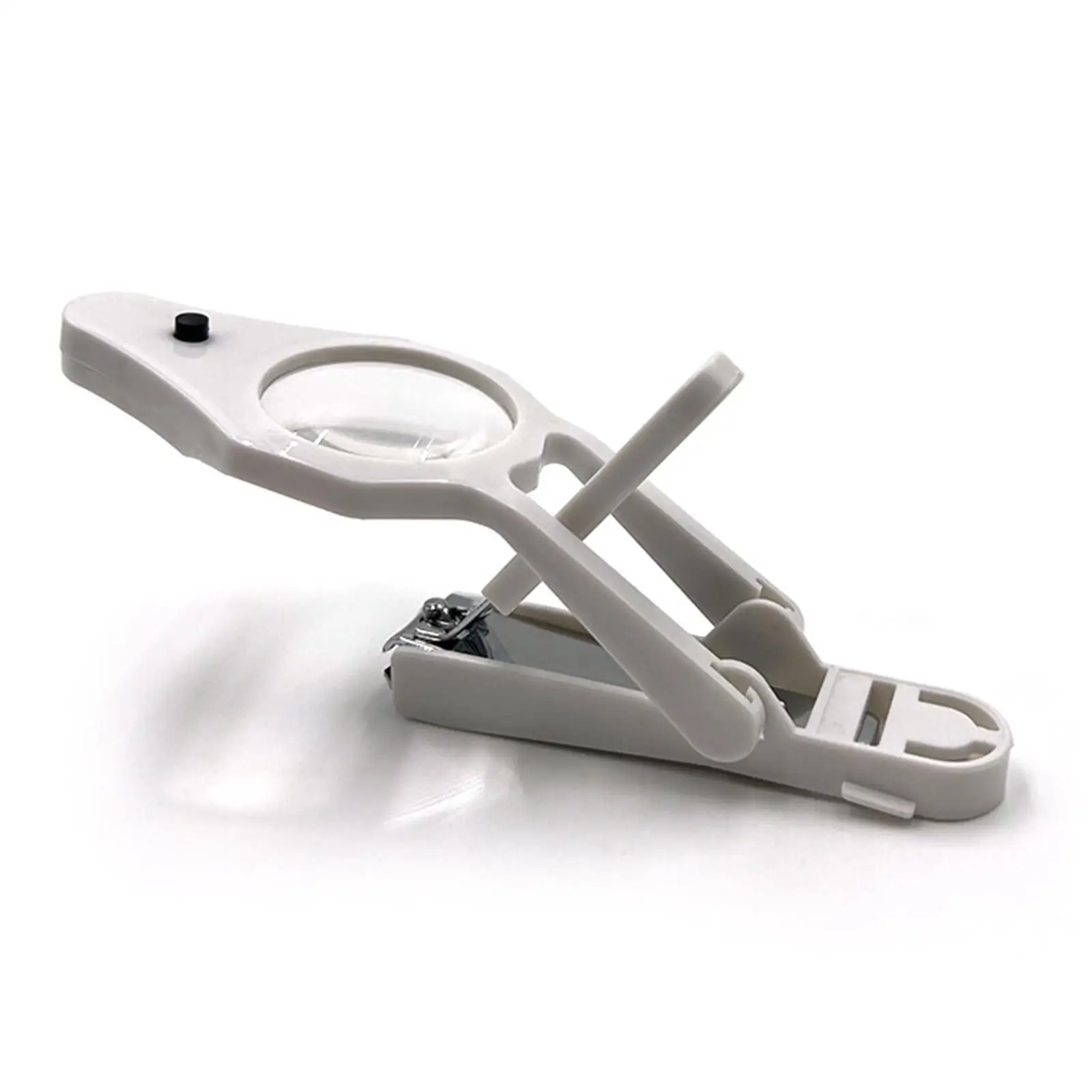 مقص أظافر مريح خفيف مع عدسة مكبرة، مجموعة أدوات قص أظافر احترافية لأصابع القدم للباديكير