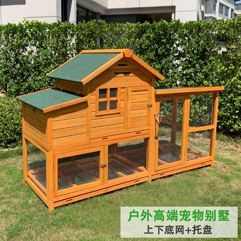 Outdoor chicken cage household large chicken coop chicken coop cat nest cat house rabbit cage dog cage pigeon