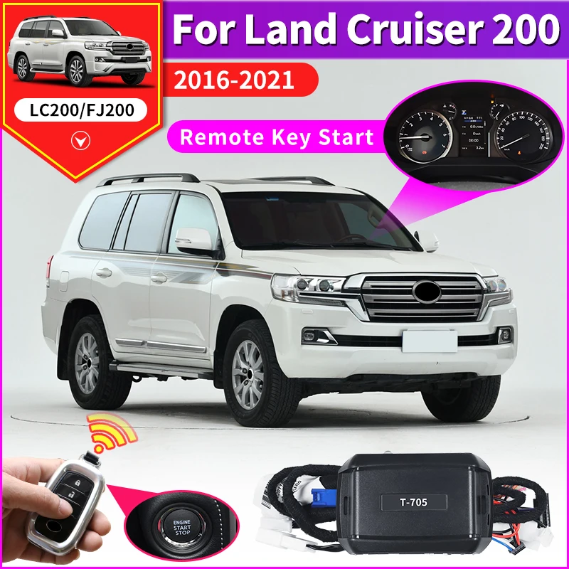 Remote Key Starter,For Toyota Land Cruiser 200 2016-2021 2020 2019 Interior Upgraded Modification accessories,body kit LC200