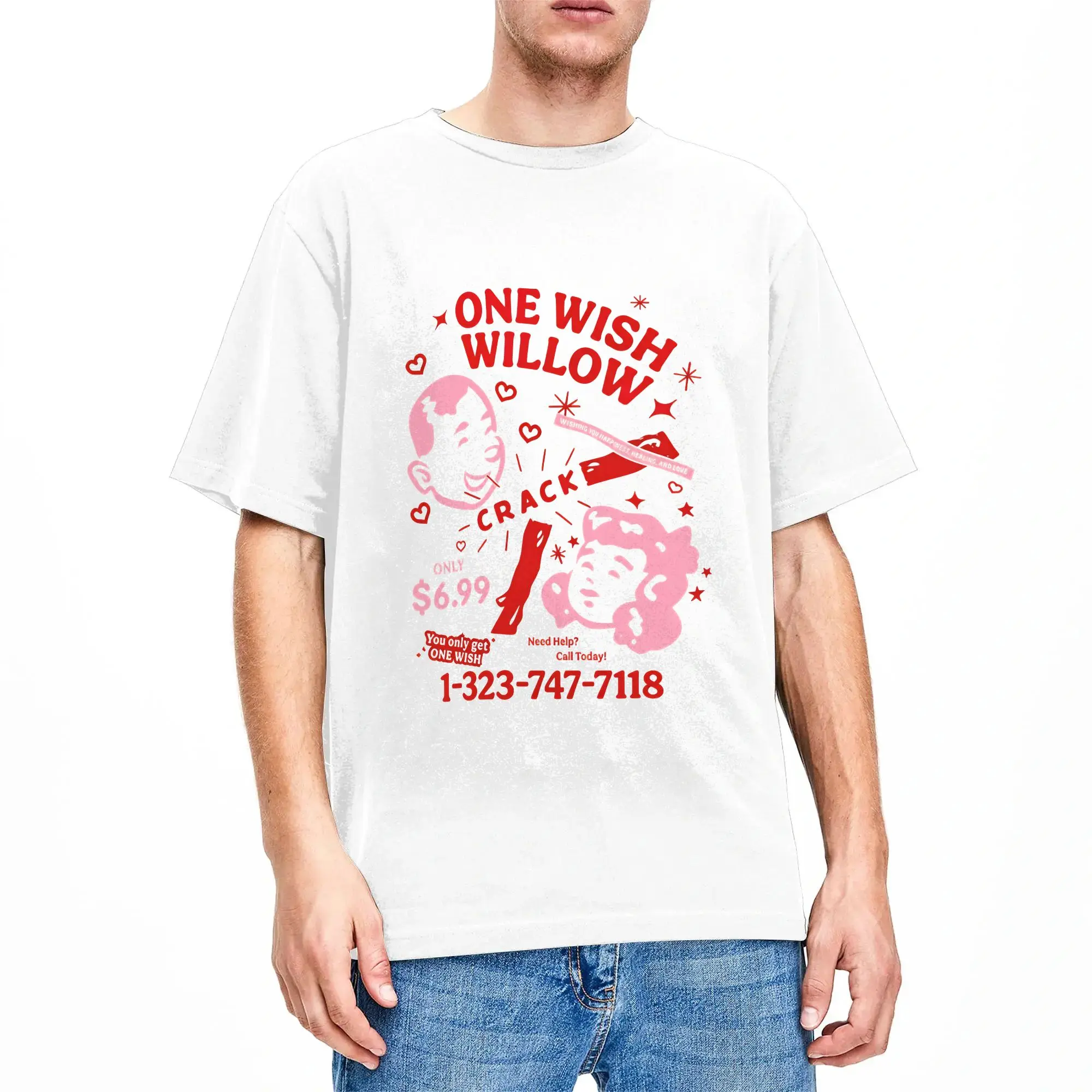 One Wish Willow Obsession 2026 100 Cotton T Shirt For Man Summer  Awesome T Shirts O Neck Trending Tees Oversized Casual Clothes