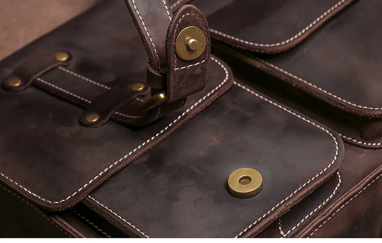 LUOKIR Echte Hohe Qualität Crazy Horse Rindsleder Schulter Umhängetasche Männer Leder Deluxe Sling Messenger Tasche Für 12,9 Zoll IPad – Detail 15