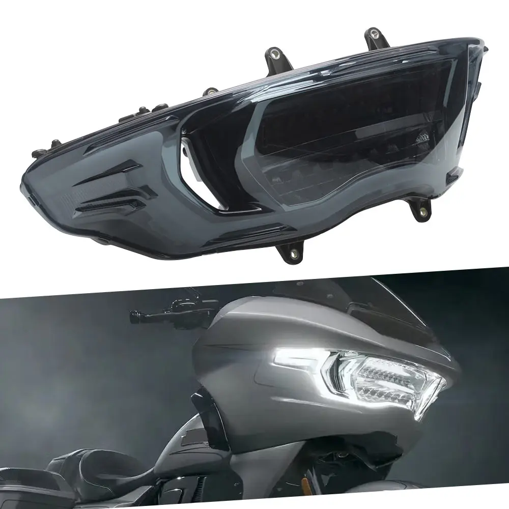 All In One Multi-Function Headlight For Harley Fltrt Fltrxse Fltrxstse Fltrx Fltrxl 2023-2026 Abs Housing Black Pc Lens Smoke