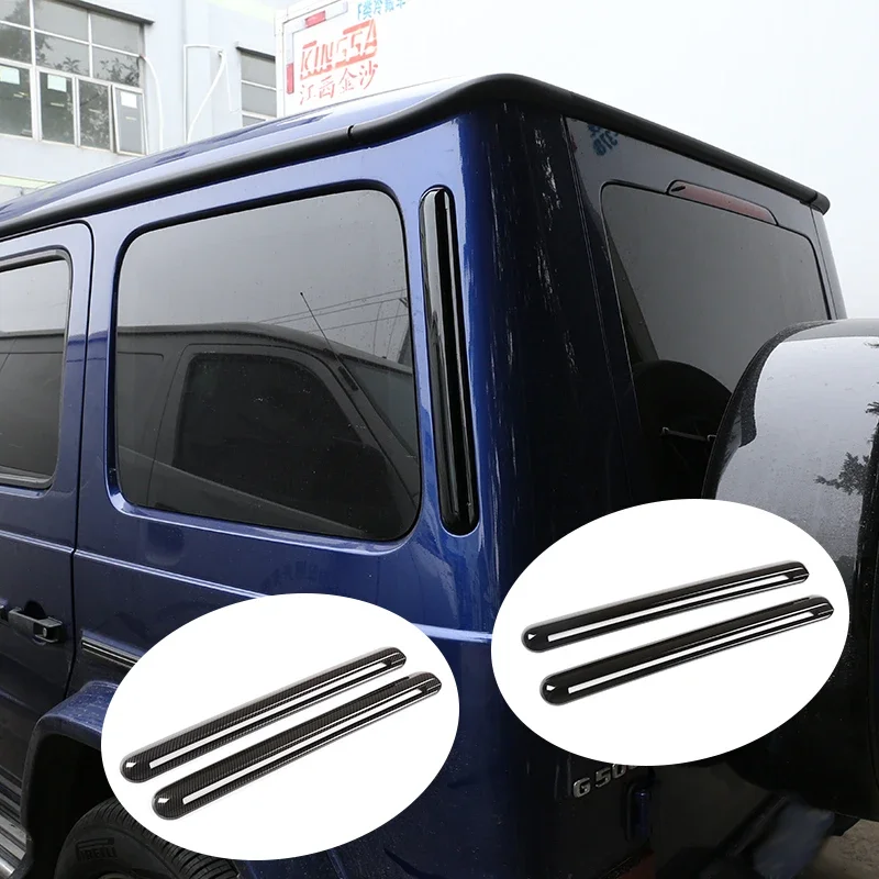 

For Mercedes Benz G Class W463 G350 2019-2020 ABS Glossy Black Rear Side Air Vent Decoration Trim Car Accessories