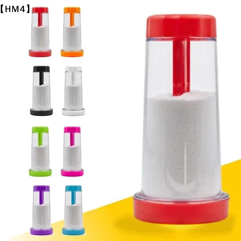 Rotating Flour Sieve Cup Hand-Held Semi-Automatic Flour Mixer Household Baking Tools Plastic Flour Sieve Kitchen Gadget〔HM4〕