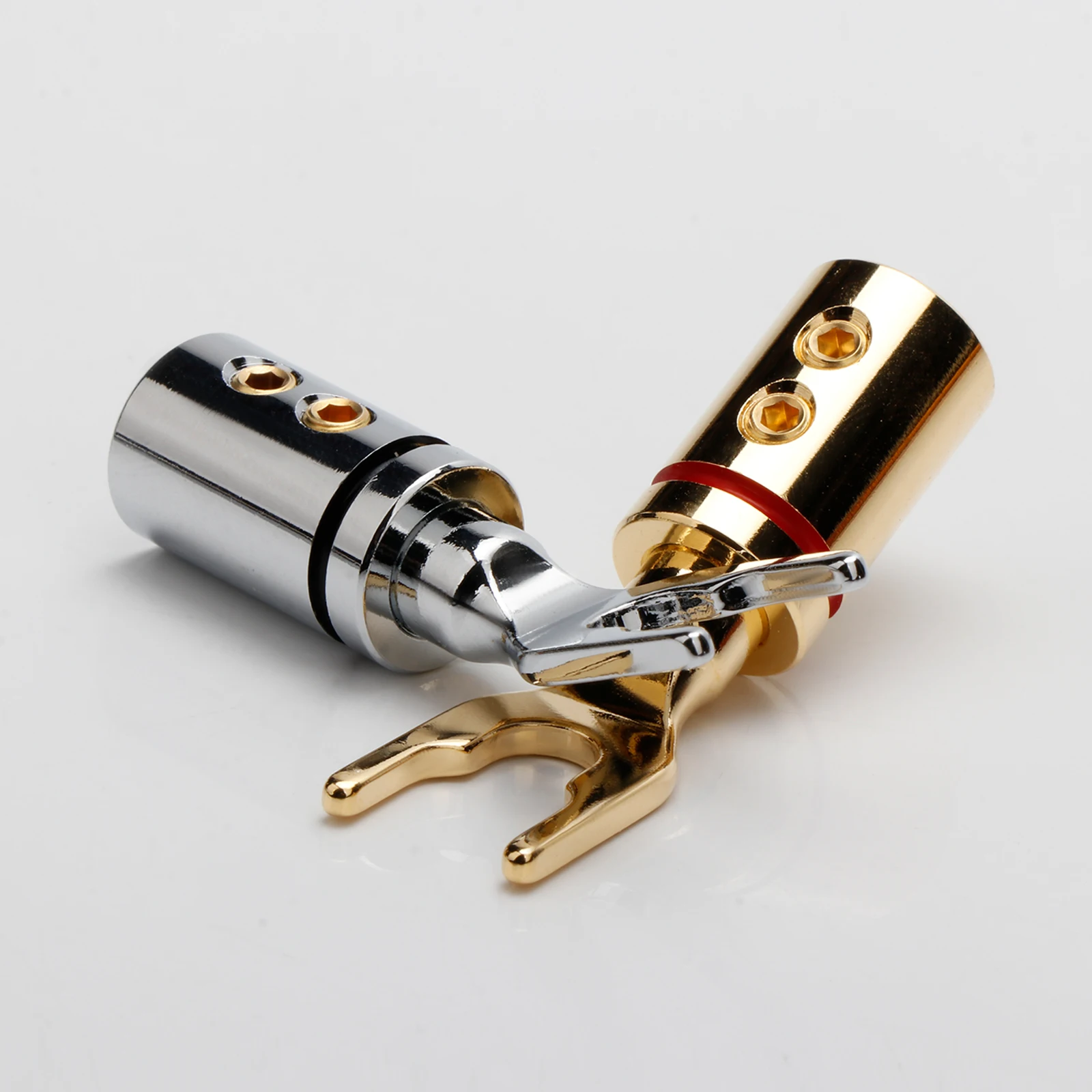 Hifi Audio Kupfer Y Spaten Stecker Schraube Locke Rhodiniert Lautsprecher Terminal Stecker Hallo-end Lautsprecher Kabel Stecker Adapter – Detail 6