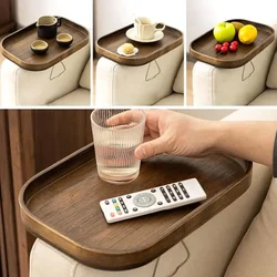 Sofa Side Table Natural Bamboo Sofa Armrest Clip Tray Sofa Arm Clip Table Handrail Pallet Table Suitable For Fast Food, Drink,