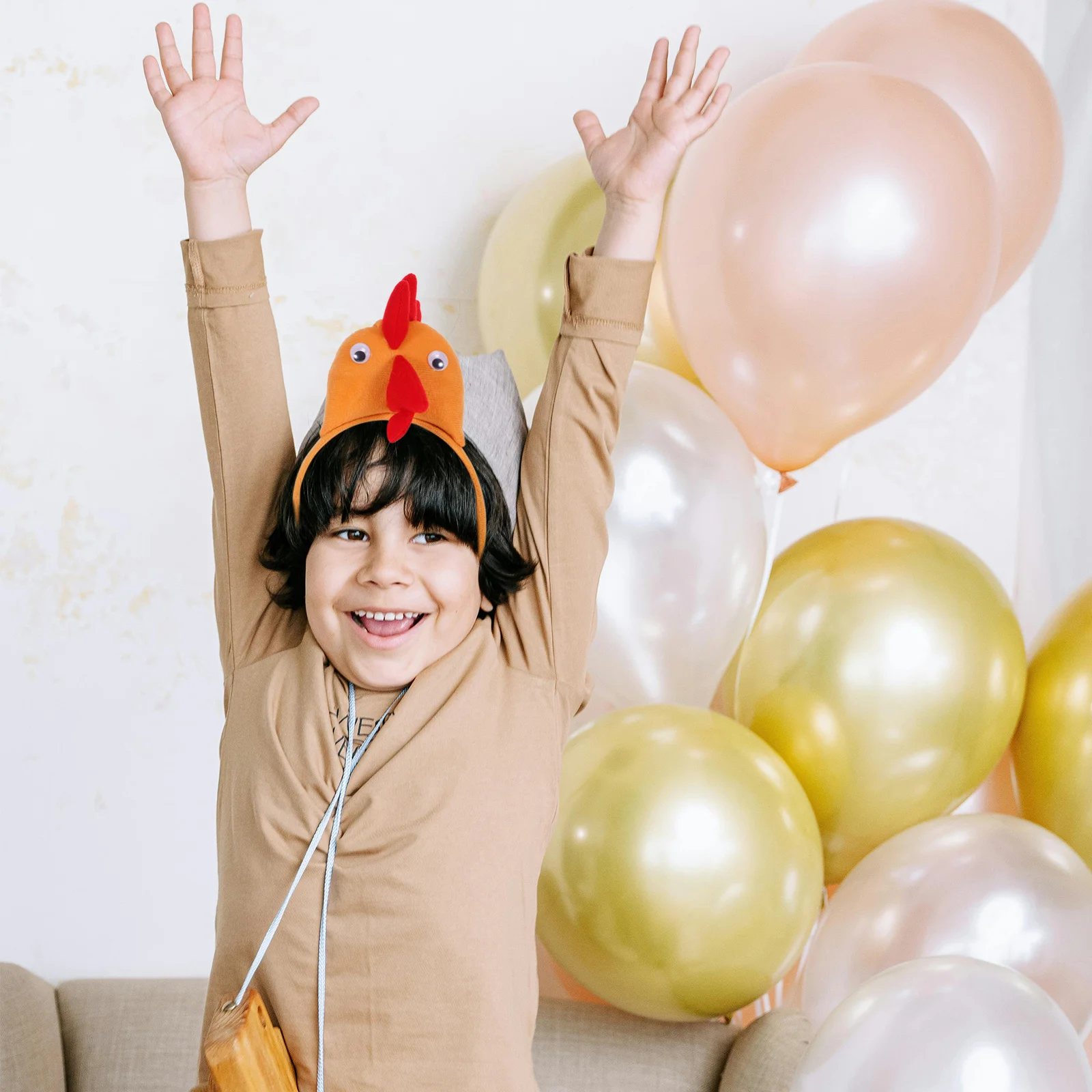 

4Pcs Rooster Headband Chicken Hair Band Adult Kids Carnival Party Costume Funny Animal Hair Hoops Cosplay Chicken Headpiece