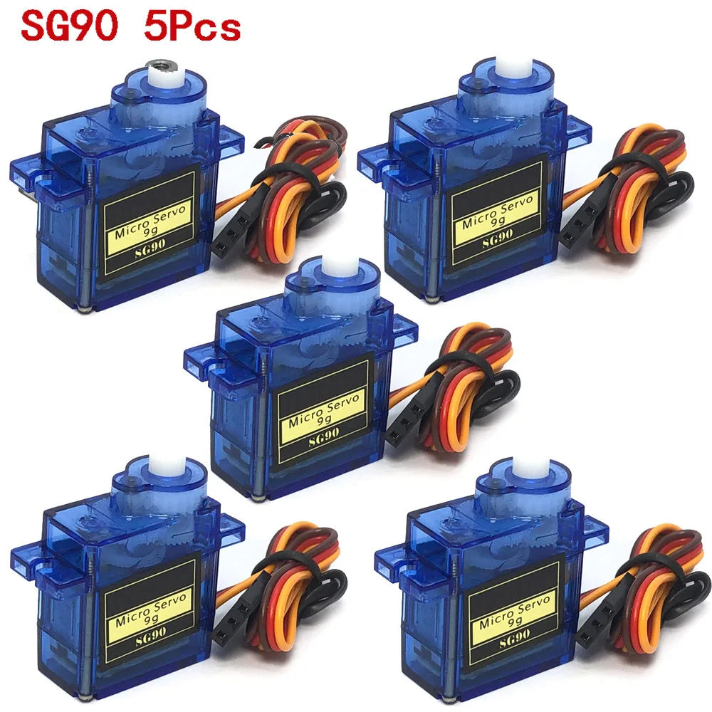 5pcs MG90S Metal Gear Digital 9g Servo SG90 For Rc Helicopter Plane Boat Car MG90 9G Trex 450 RC Robot Helicopter