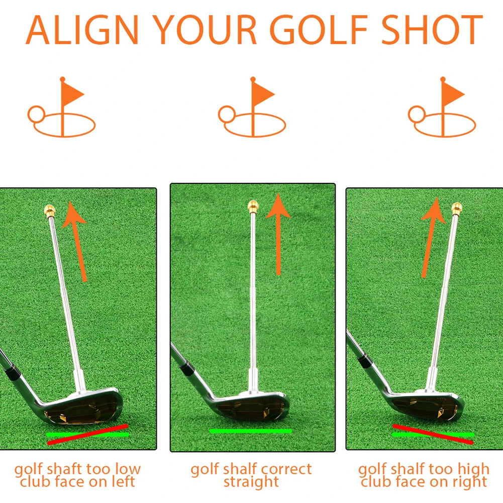 Golf Alignment Rods Golf Magnetic Alignment Tool Help Visualize and Aligns Your Golf Shot Golf Swing Trainer Golf Accessories