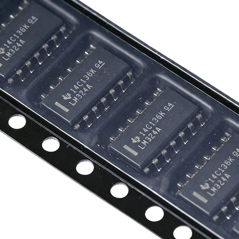 10pcs SMD LM324ADR LM324A SOIC-14 Four-Way Operational Amplifier IC Chip 100% Brand New Original