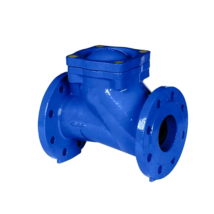 Flange Sewage Ductile Cast Iron Ball Check Valve DN150 For Waste Water