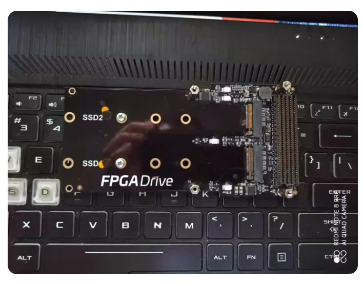 For FPGA2SSD FPGA Drive with FMC supports 2 M.2 SSDs, imported from the original manufacturer, available in stock and shipped im