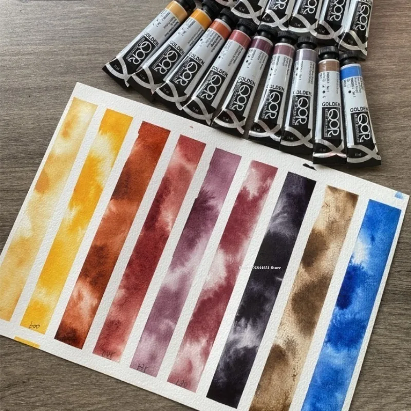 Ordinary 9color 2ml Sub-package Plastic Box Set Master-level Art Supplies Outdoor Sketching Watercolor Painting Creation Pigment